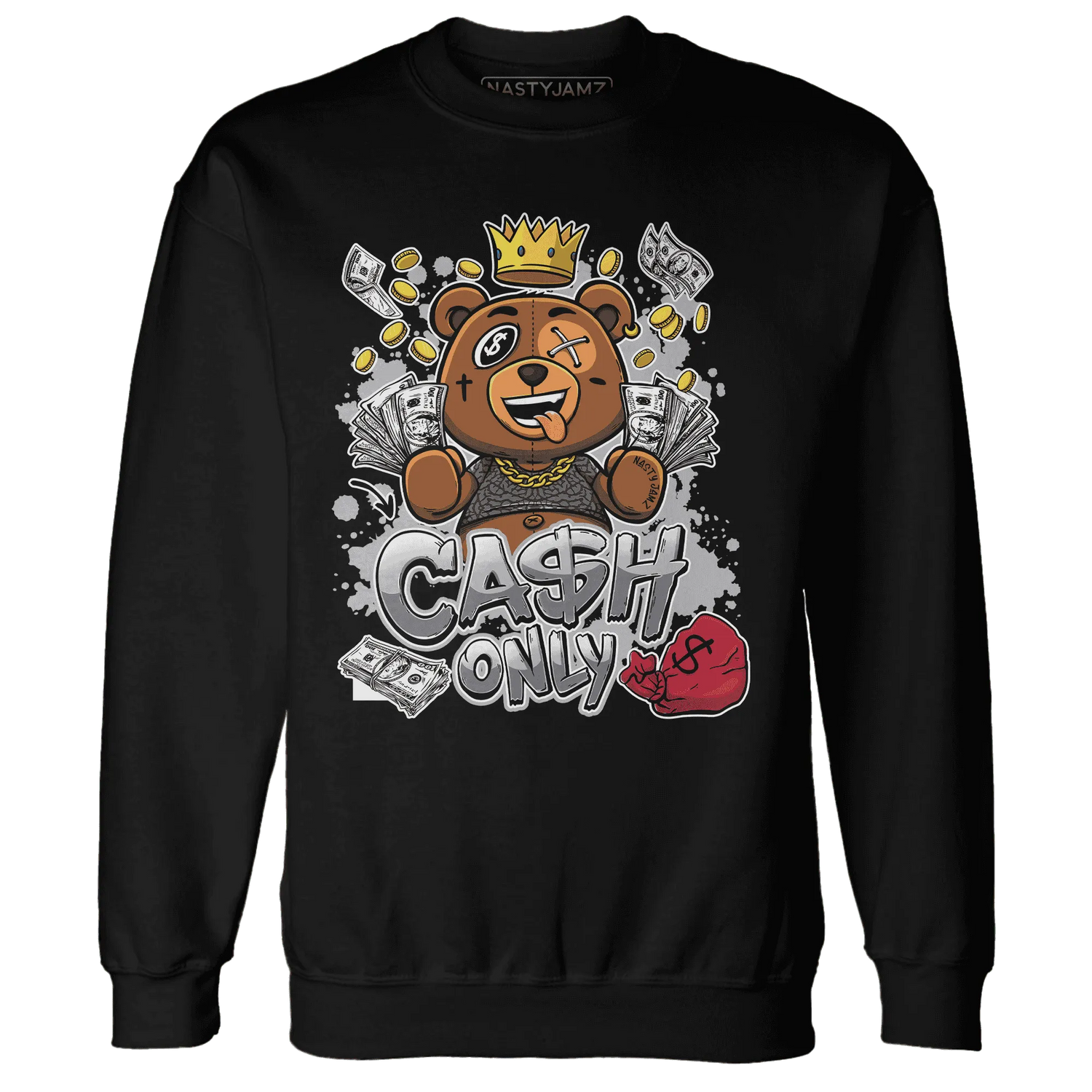 Cement-Grey-3s-Sweatshirt-Match-Cash-Only-BER