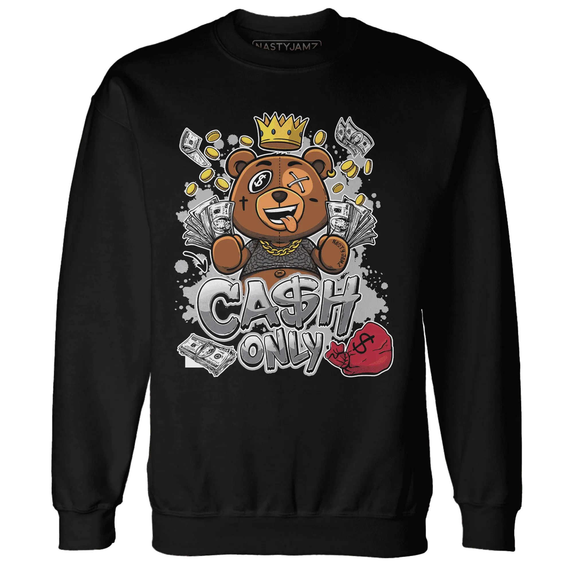 Cement-Grey-3s-Sweatshirt-Match-Cash-Only-BER