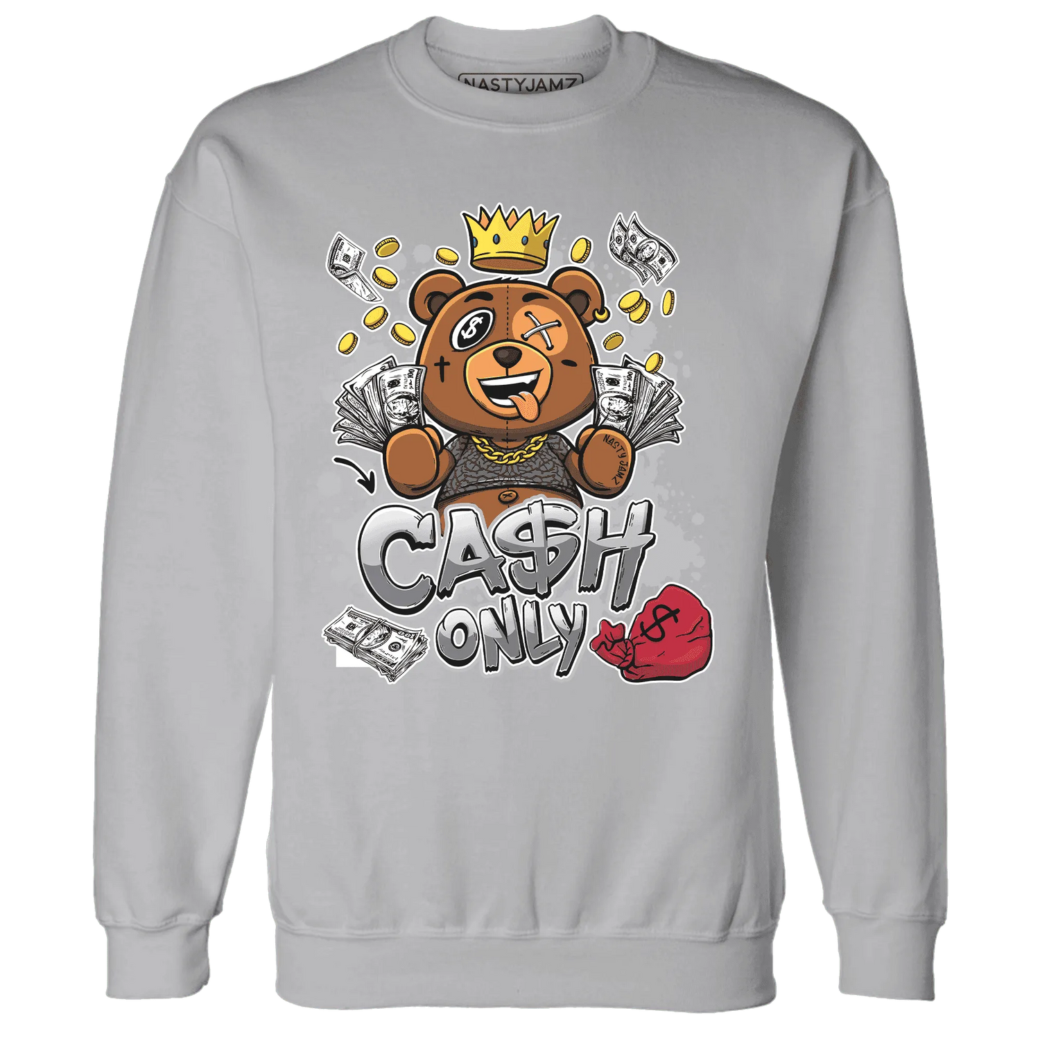 Cement-Grey-3s-Sweatshirt-Match-Cash-Only-BER