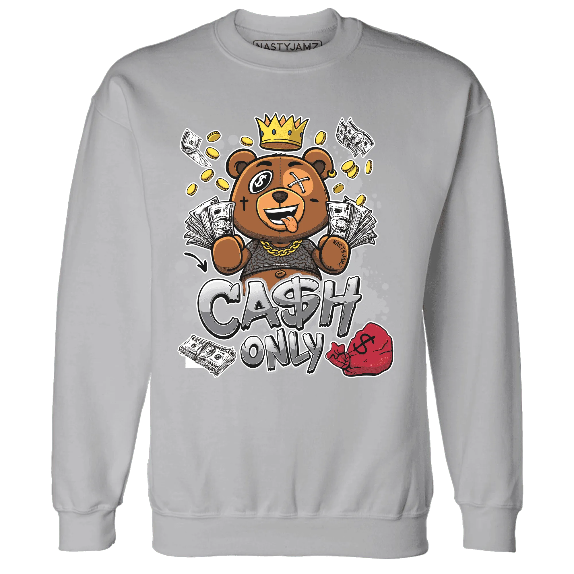 Cement-Grey-3s-Sweatshirt-Match-Cash-Only-BER
