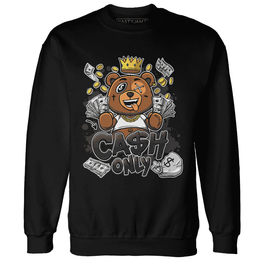 White-Thunder-4s-Sweatshirt-Match-Cash-Only-BER