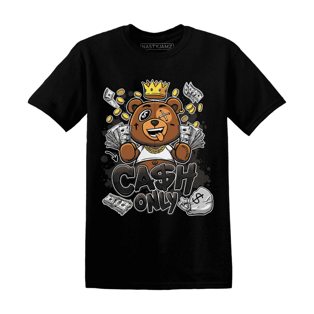 White-Thunder-4s-T-Shirt-Match-Cash-Only-BER