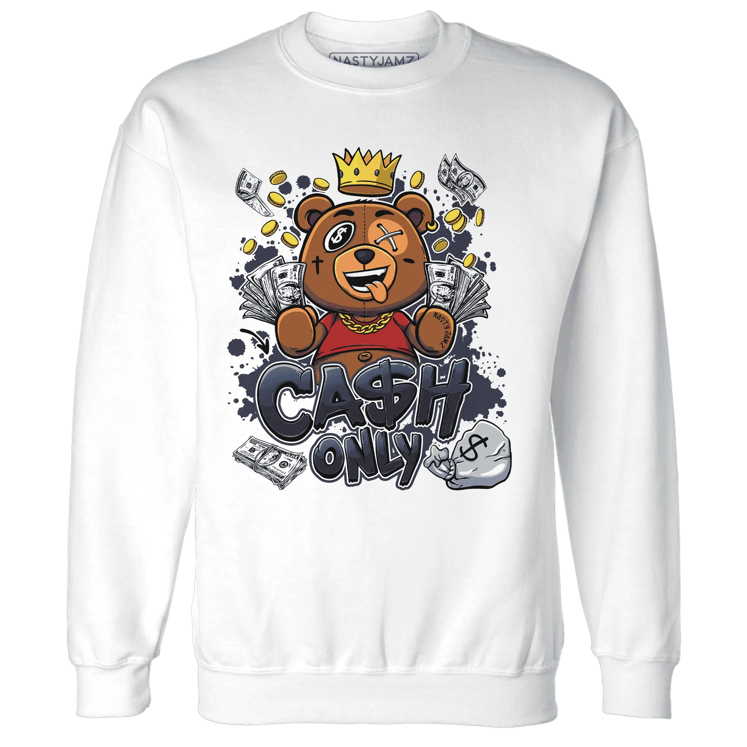 White-Navy-6s-Sweatshirt-Match-Cash-Only-BER