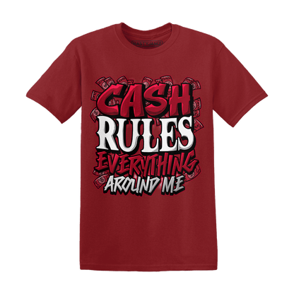 Retro Red Taxi 12s T Shirt Match Cash Rule E A M - NastyJamz