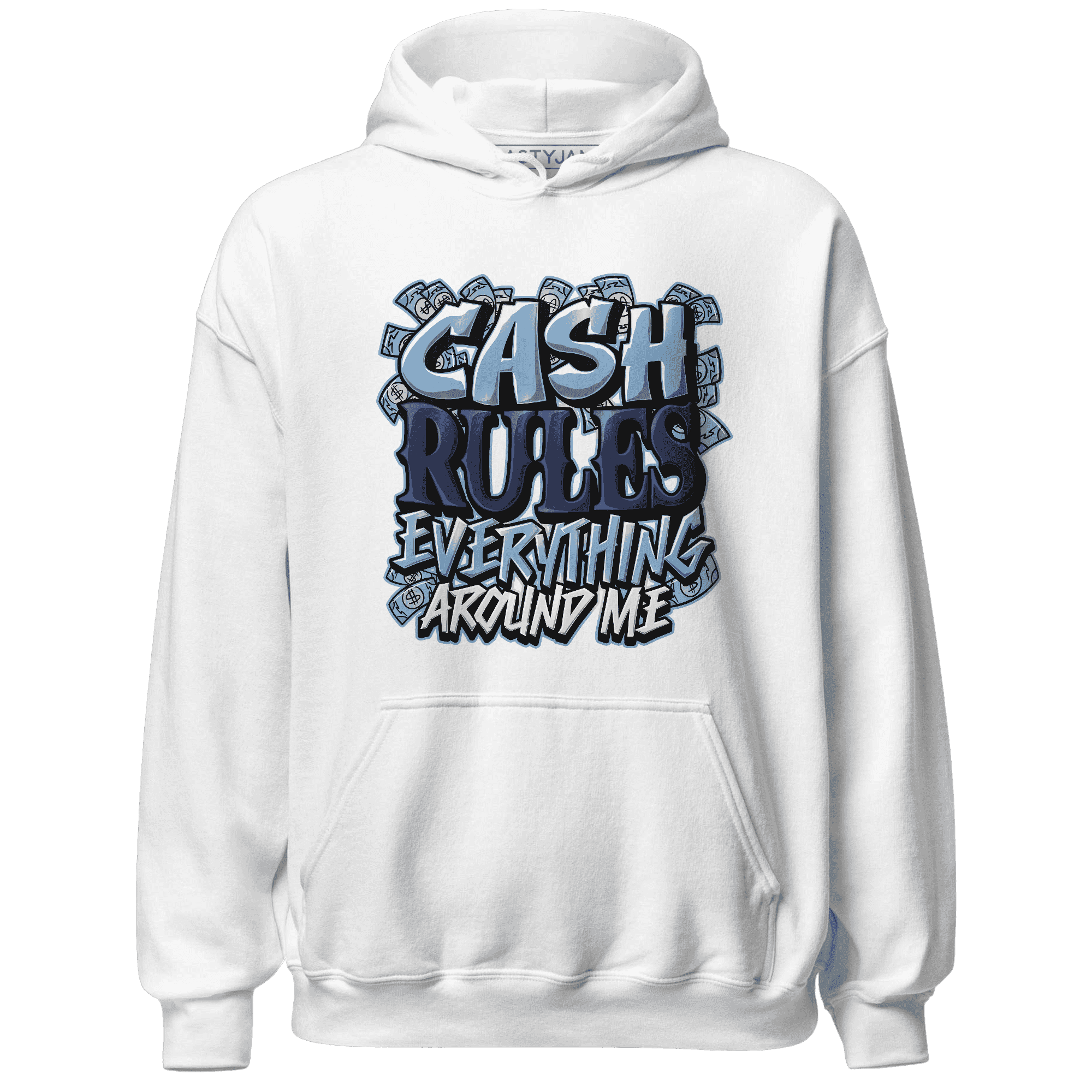 First In Flight 1s Hoodie Match Cash Rule E A M - NastyJamz