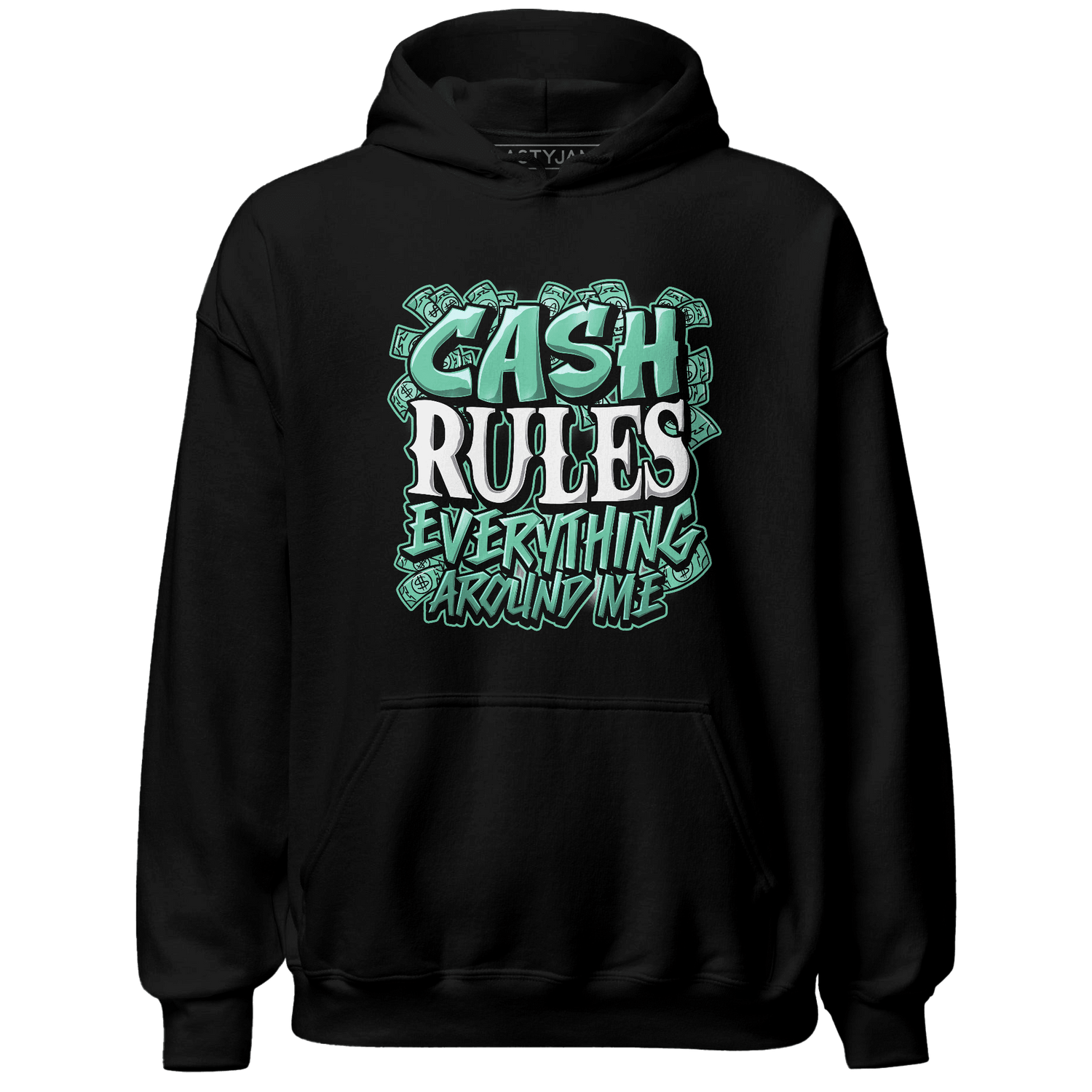 High OG Green Glow 1s Hoodie Match Cash Rule E A M - NastyJamz