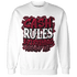 High White Team Red 1s Sweatshirt Match Cash Rule E A M - NastyJamz