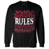 High White Team Red 1s Sweatshirt Match Cash Rule E A M - NastyJamz