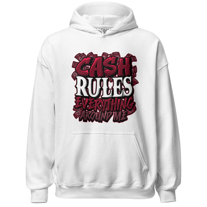 High White Team Red 1s Hoodie Match Cash Rule E A M - NastyJamz