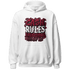 High White Team Red 1s Hoodie Match Cash Rule E A M - NastyJamz