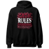 High White Team Red 1s Hoodie Match Cash Rule E A M - NastyJamz