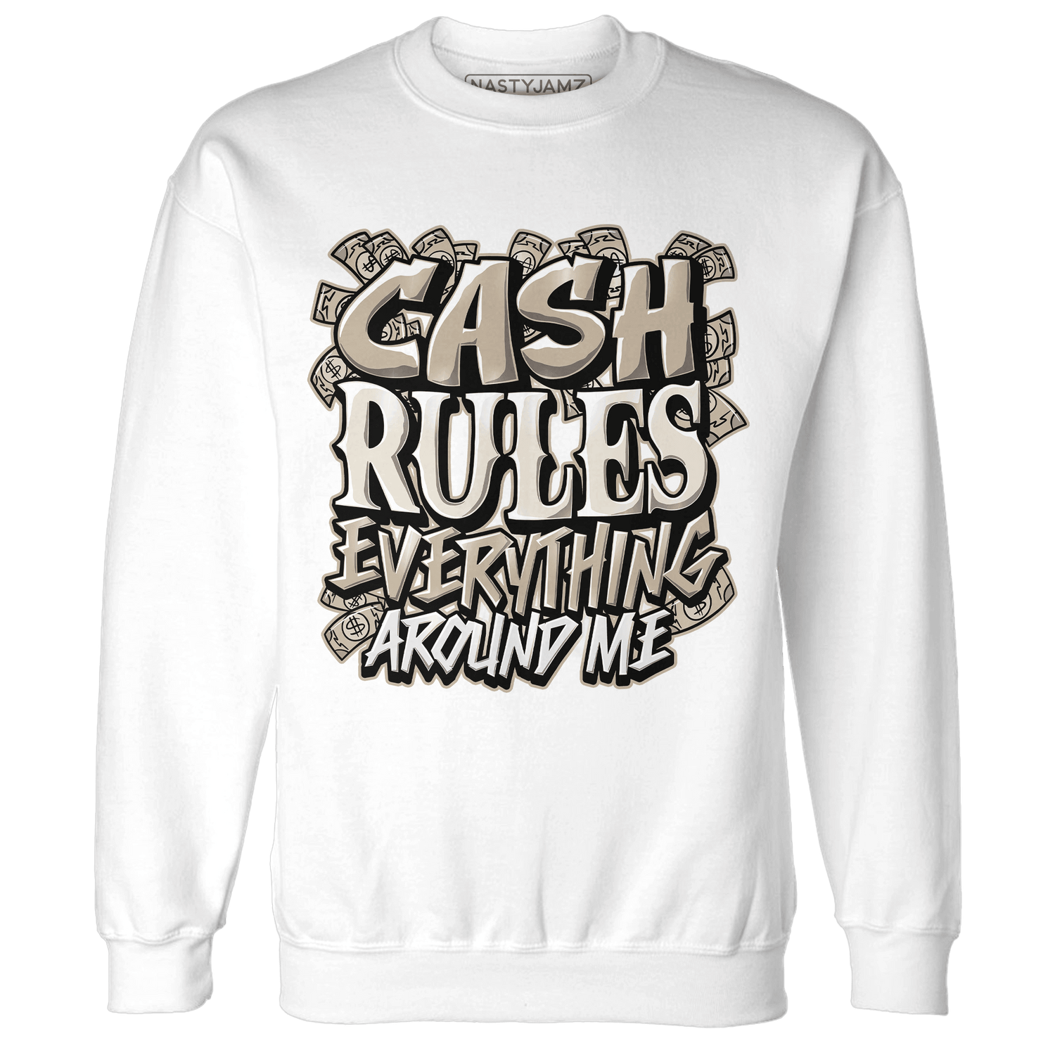 Latte 1s Sweatshirt Match Cash Rule E A M - NastyJamz