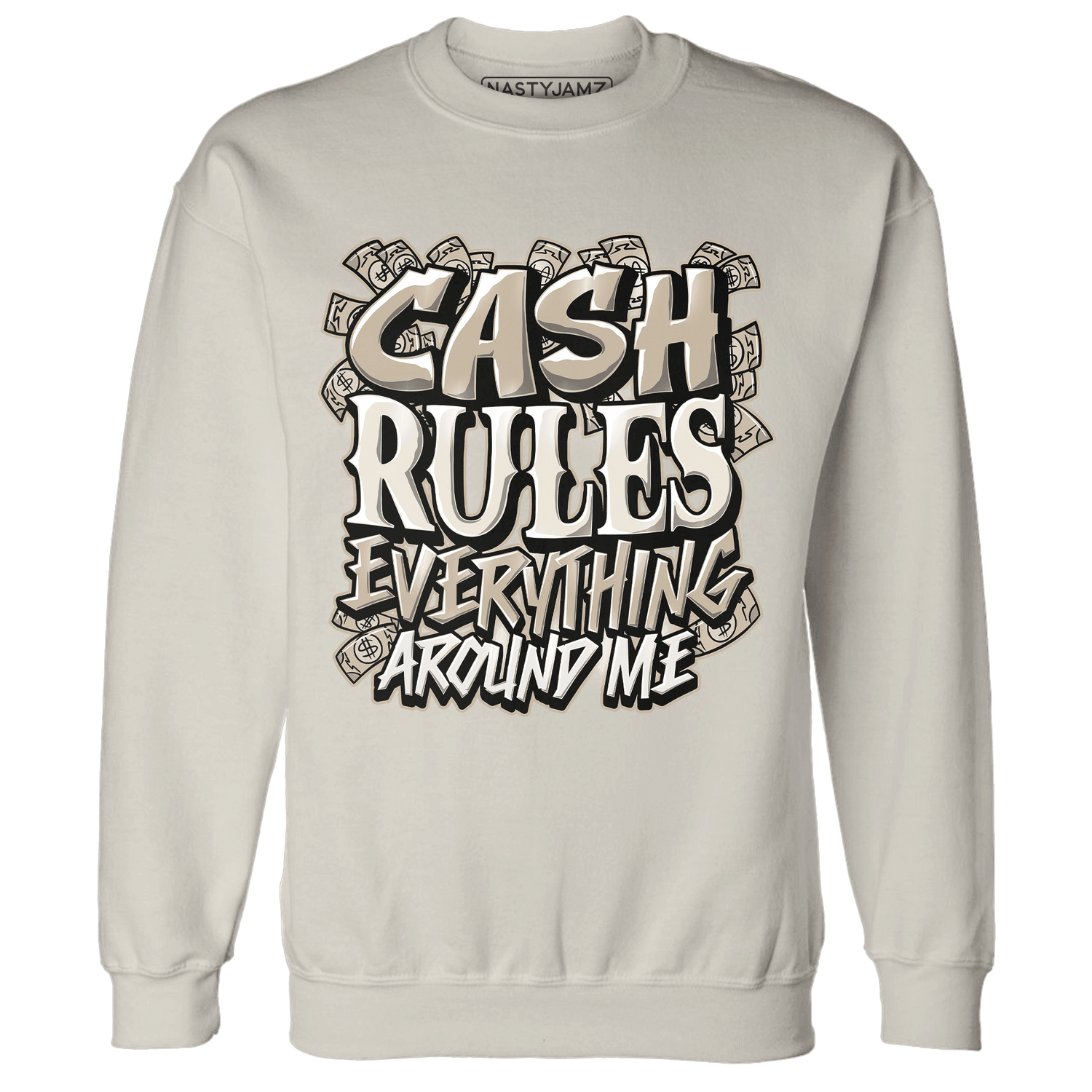 Latte 1s Sweatshirt Match Cash Rule E A M - NastyJamz