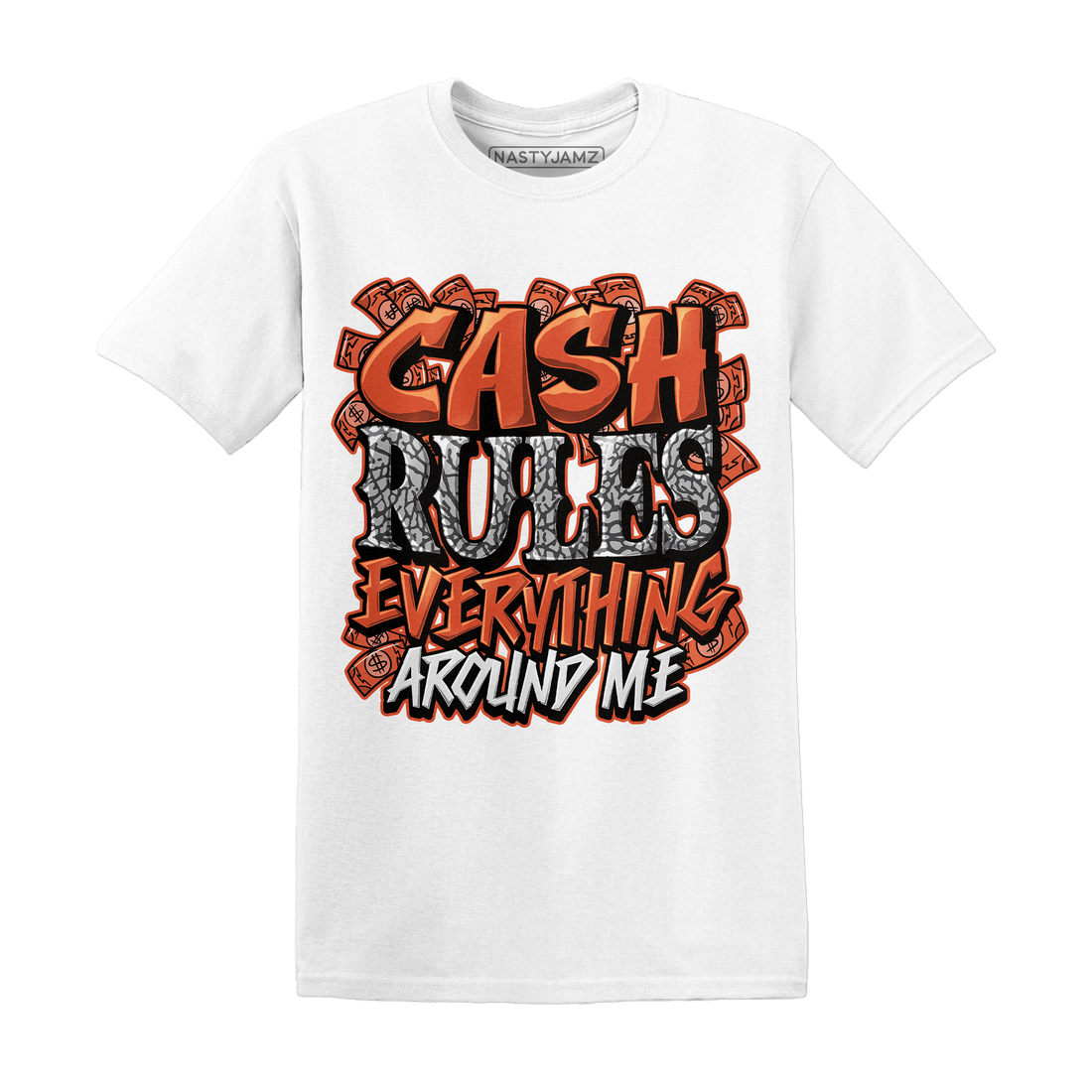 Georgia Peach 3s T Shirt Match Cash Rule E A M - NastyJamz