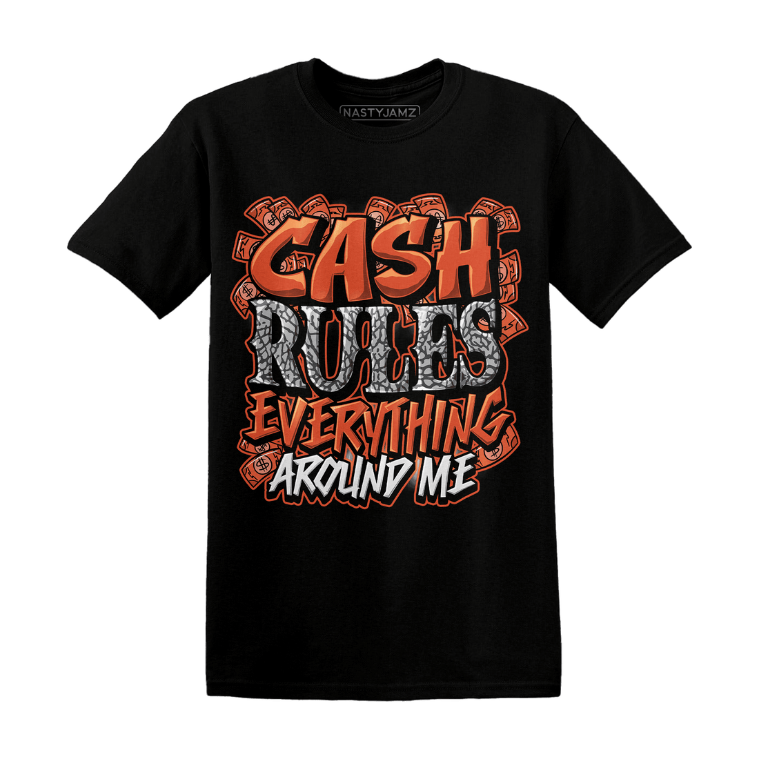Georgia Peach 3s T Shirt Match Cash Rule E A M - NastyJamz