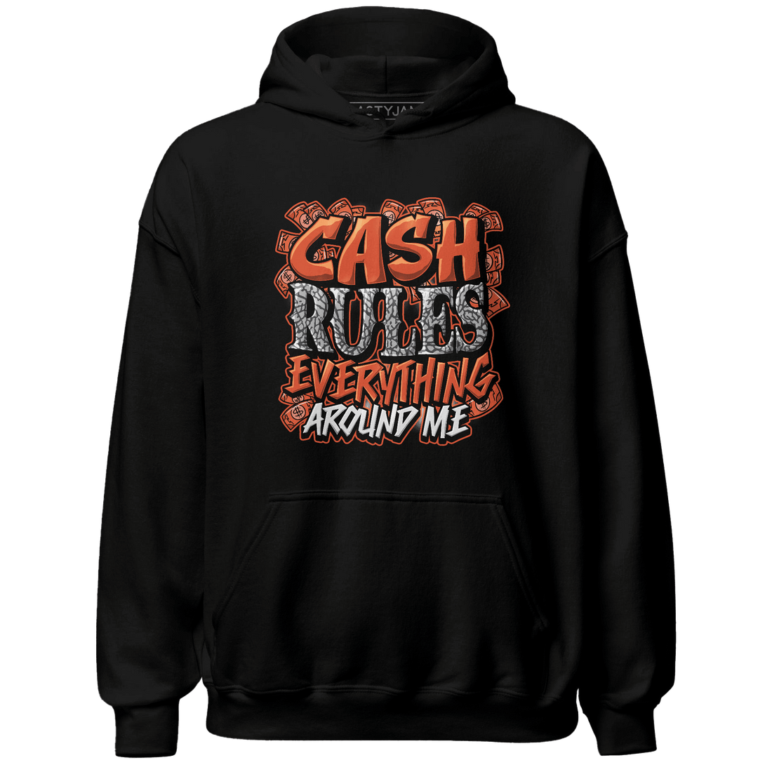 Georgia Peach 3s Hoodie Match Cash Rule E A M - NastyJamz