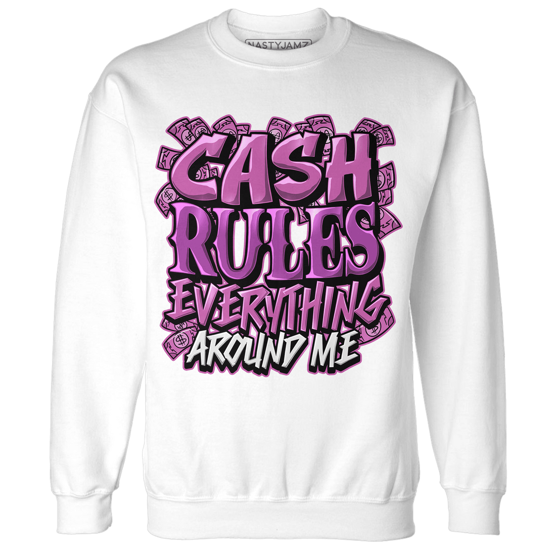 GS Hyper Violet 4s Sweatshirt Match Cash Rule E A M - NastyJamz