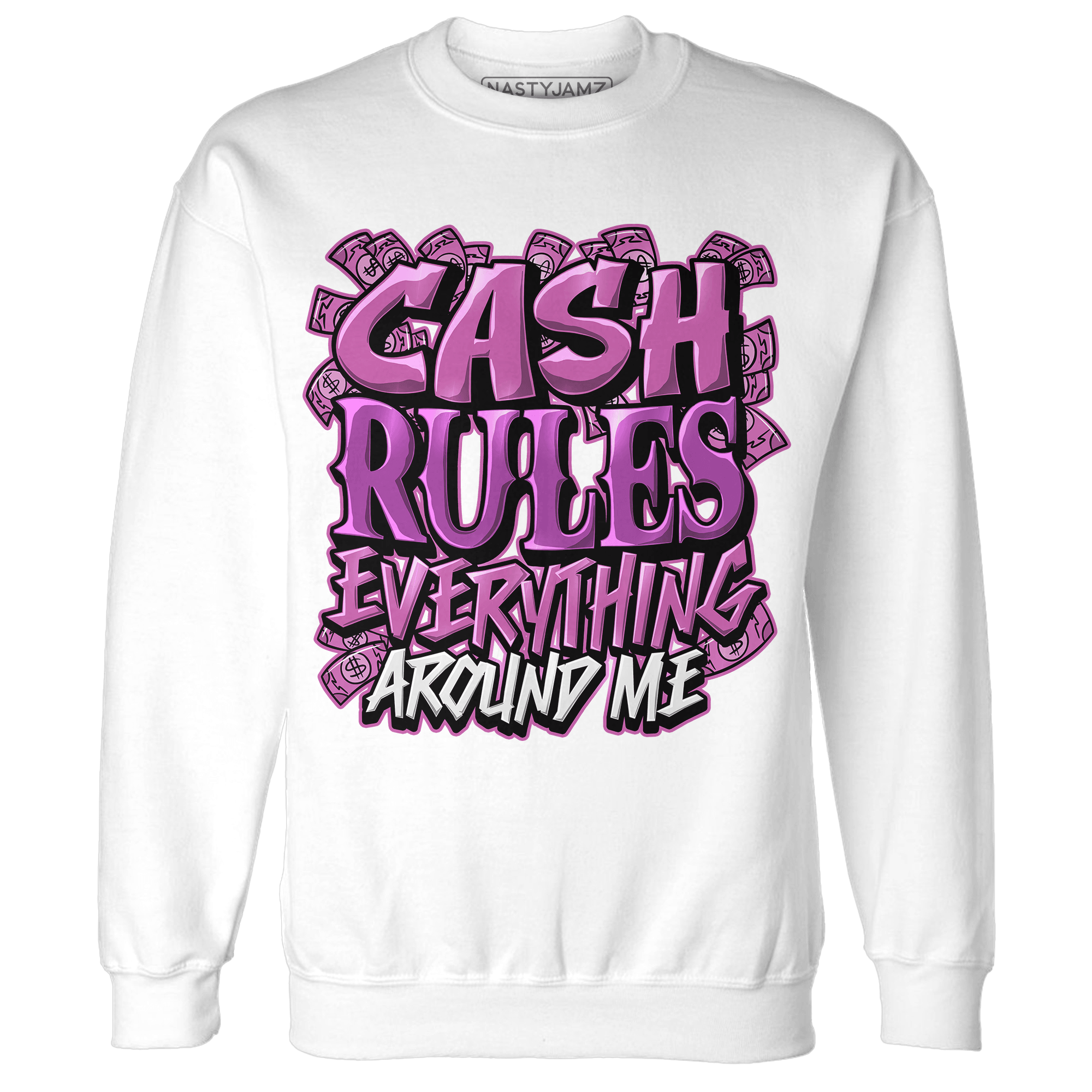 GS Hyper Violet 4s Sweatshirt Match Cash Rule E A M - NastyJamz