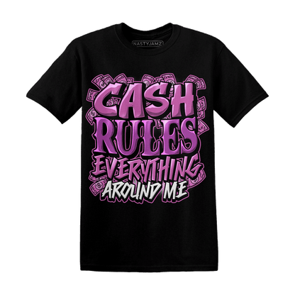 GS Hyper Violet 4s T Shirt Cash Rule E A M - NastyJamz