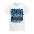 Industrial Blue 4s T Shirt Match Cash Rule E A M - NastyJamz