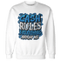 Industrial Blue 4s Sweatshirt Match Cash Rule E A M - NastyJamz