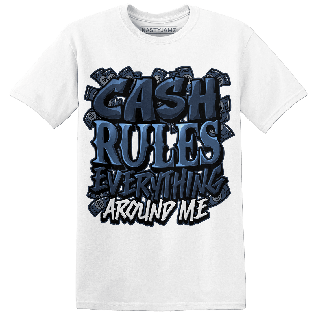 AM 1 86 Jackie RBS T Shirt Match Cash Rule E A M - NastyJamz