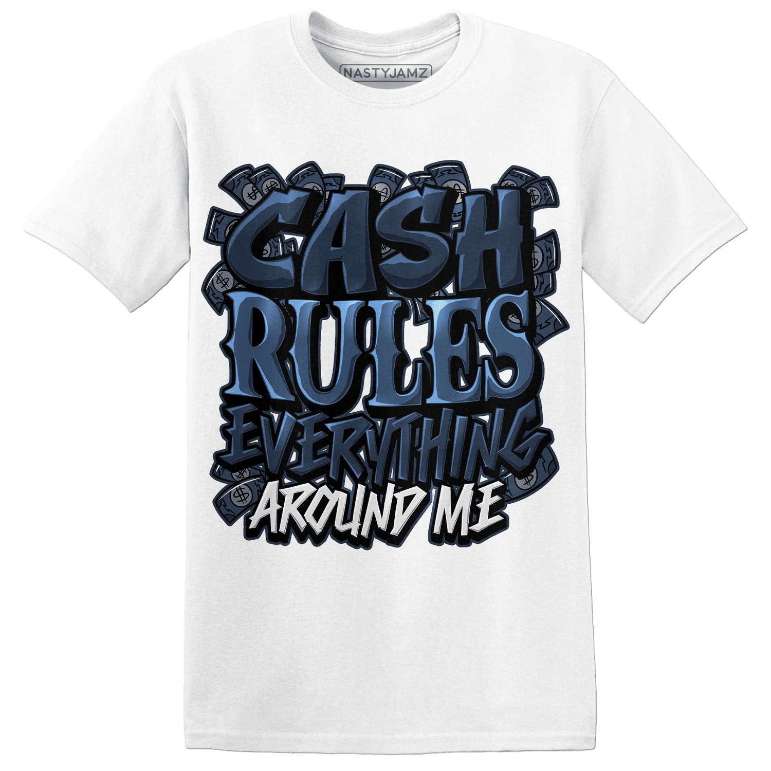 AM 1 86 Jackie RBS T Shirt Match Cash Rule E A M - NastyJamz