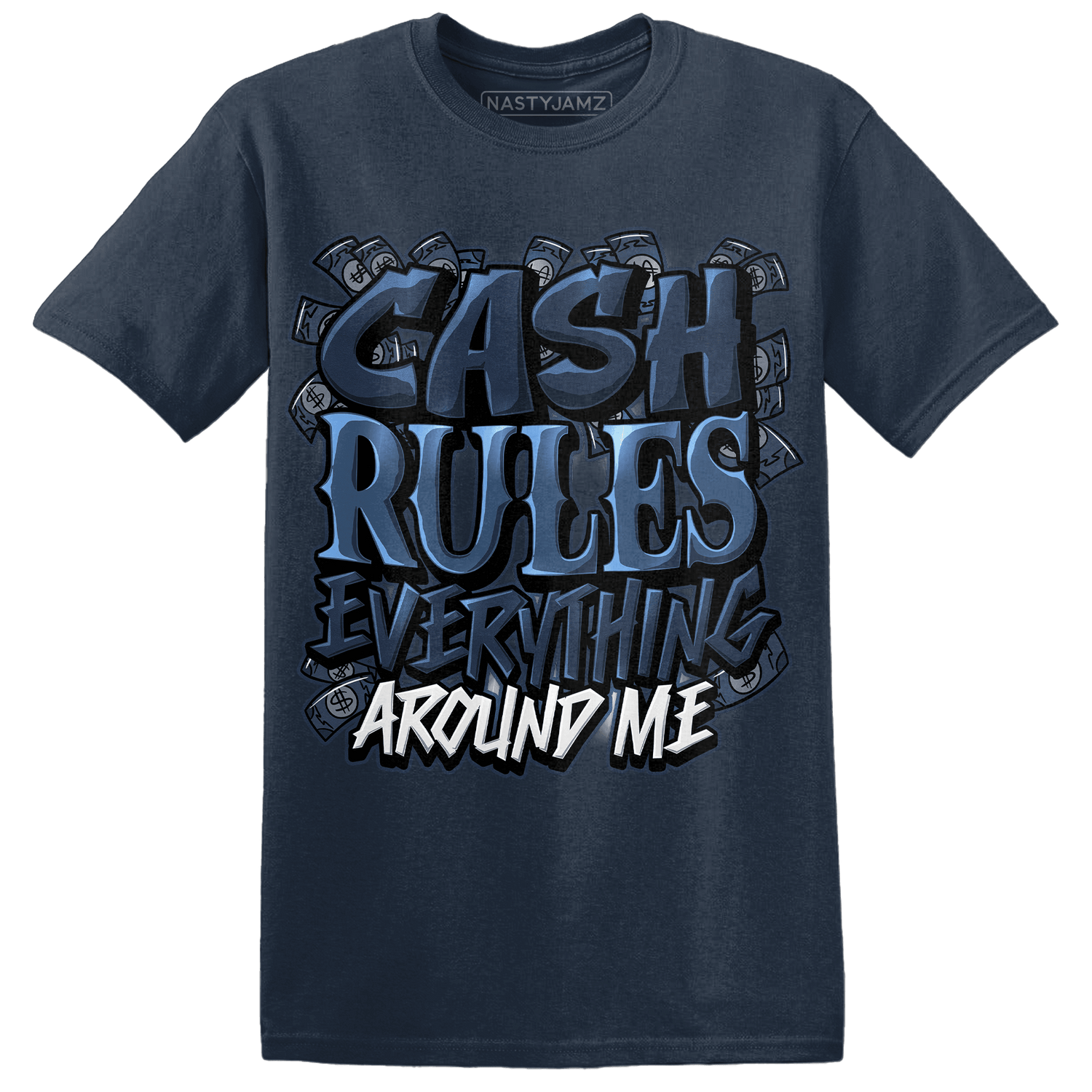 AM 1 86 Jackie RBS T Shirt Match Cash Rule E A M - NastyJamz