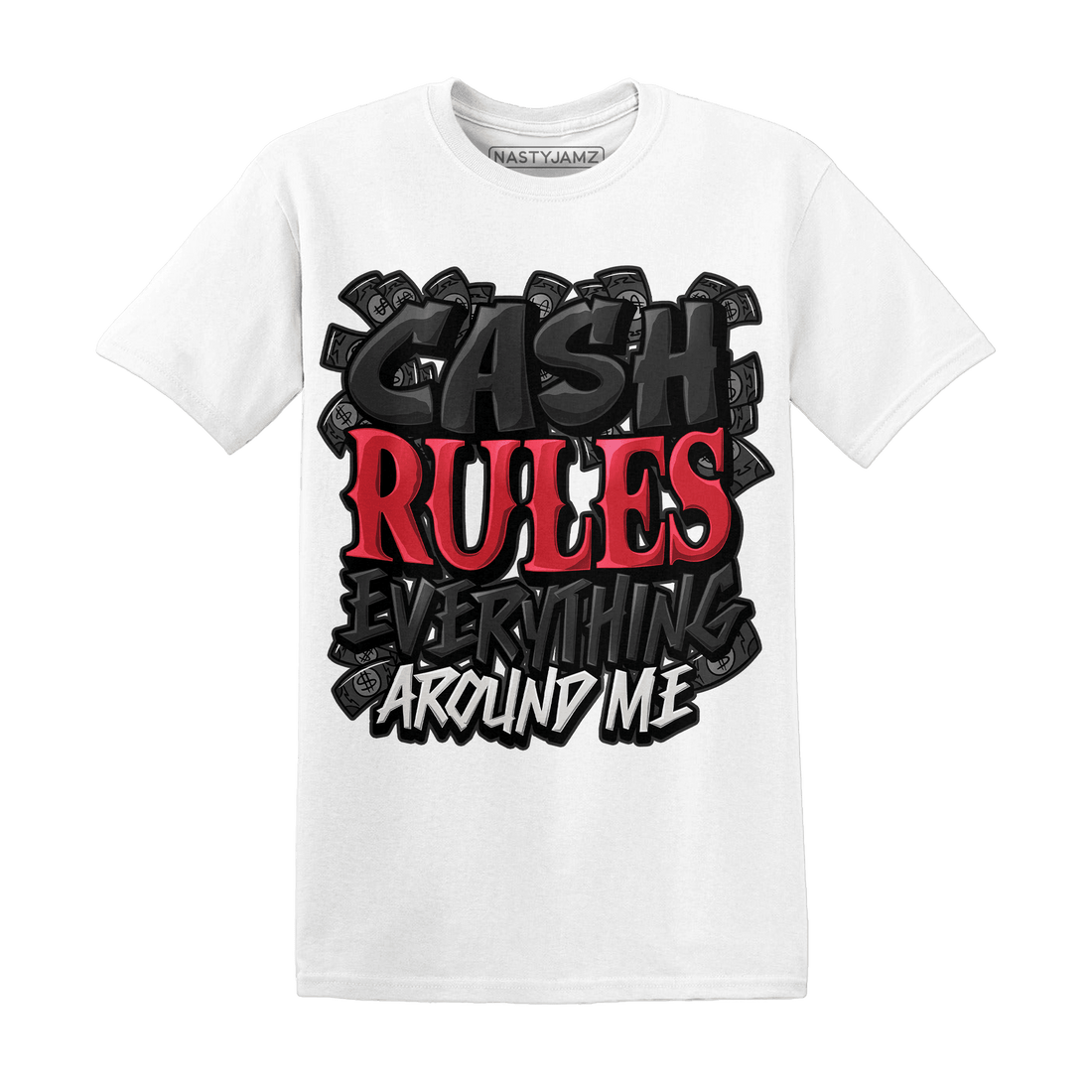 Jumman Jack University Red T Shirt Cash Rule E A M - NastyJamz