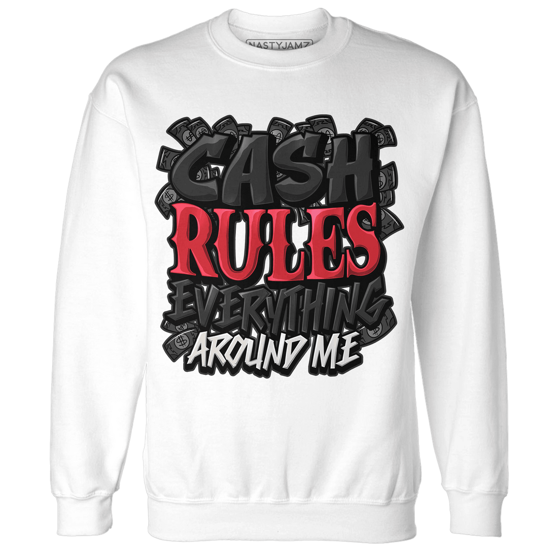 Jumman Jack University Red Sweatshirt Match Cash Rule E A M - NastyJamz