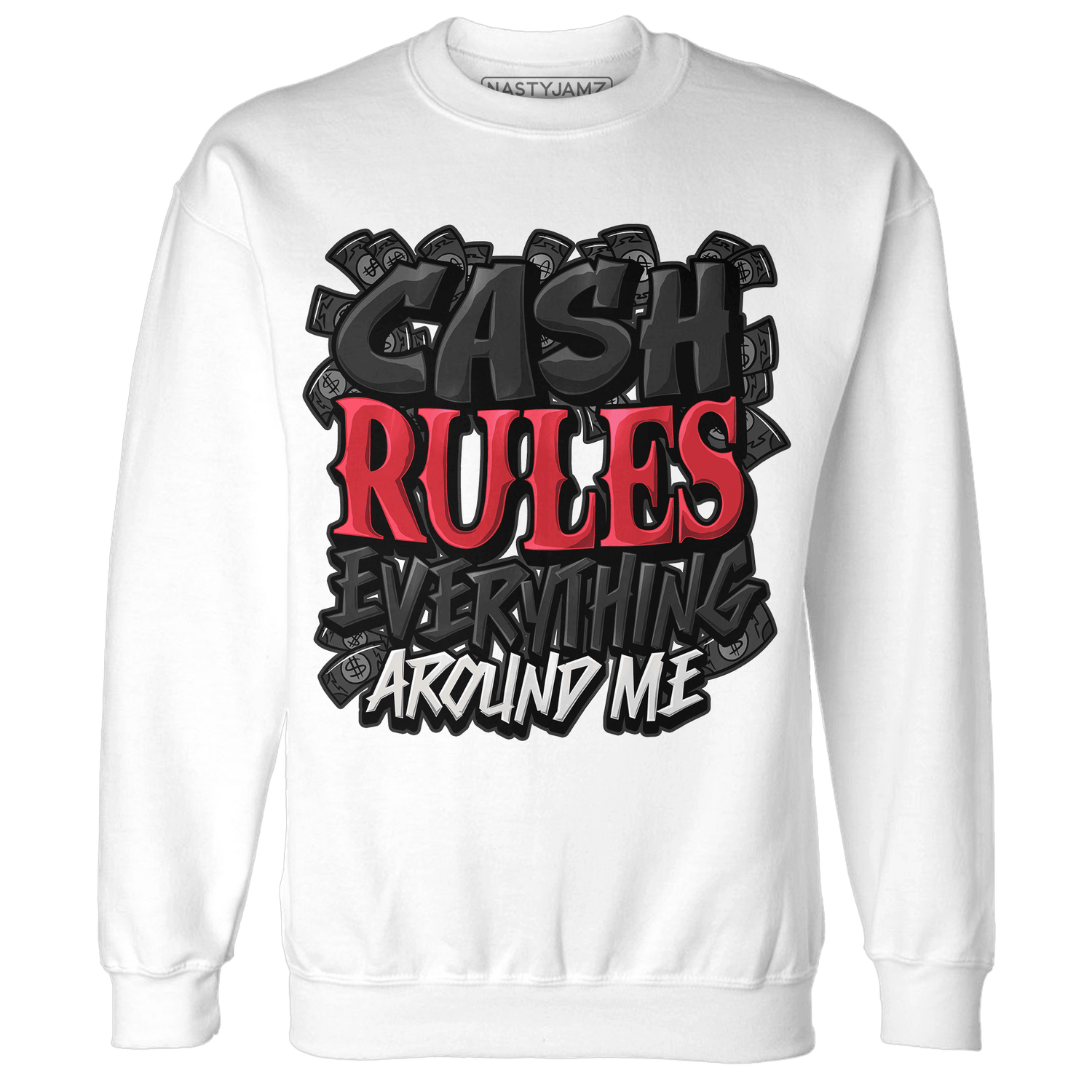Jumman Jack University Red Sweatshirt Match Cash Rule E A M - NastyJamz