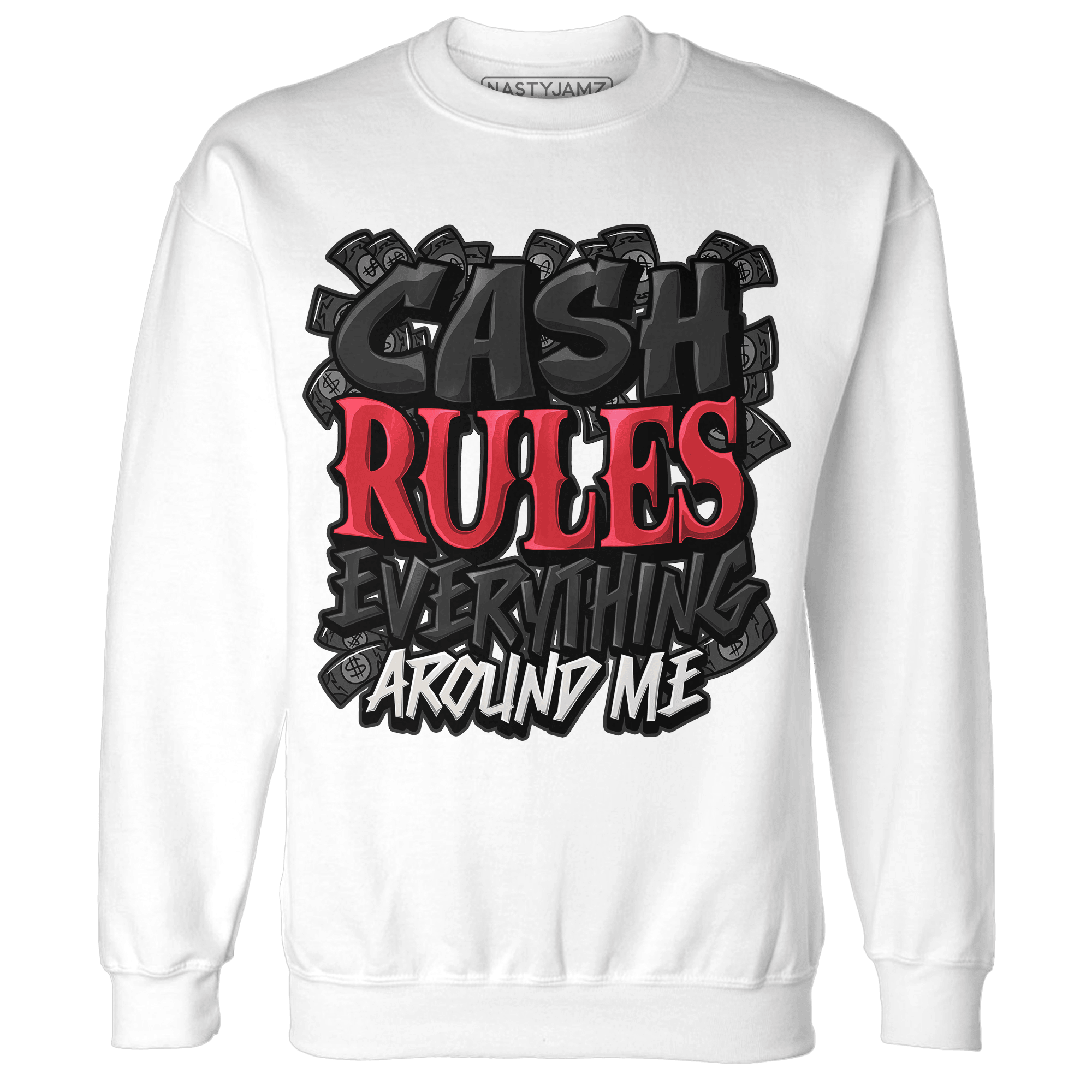 Jumman Jack University Red Sweatshirt Match Cash Rule E A M - NastyJamz