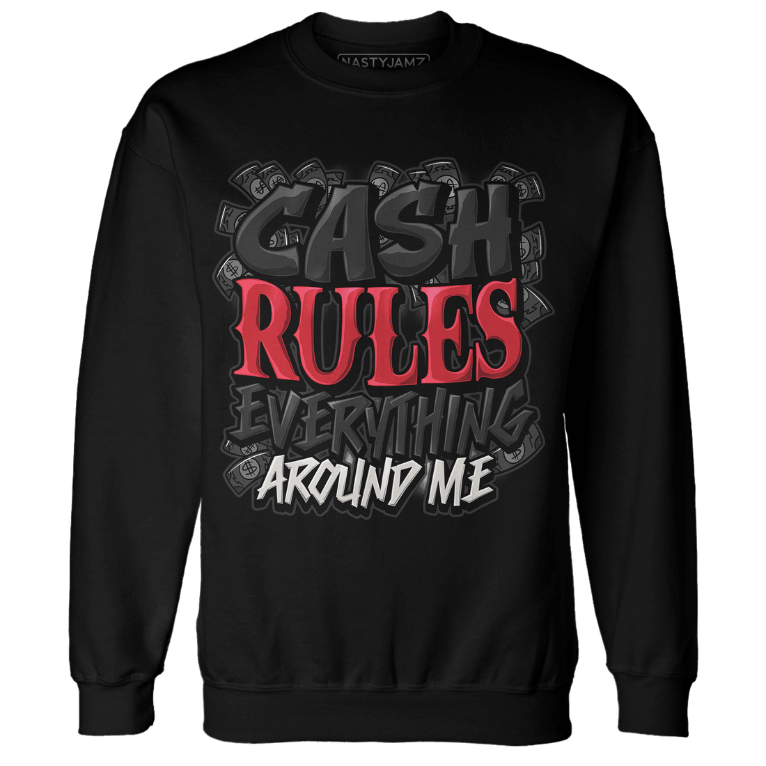 Jumman Jack University Red Sweatshirt Match Cash Rule E A M - NastyJamz