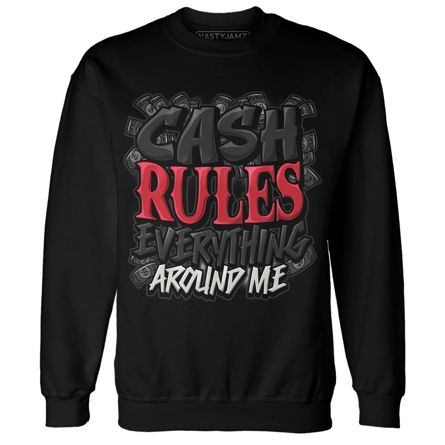 Jumman Jack University Red Sweatshirt Match Cash Rule E A M - NastyJamz