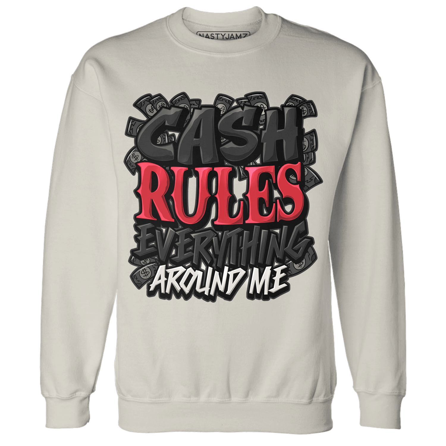 Jumman Jack University Red Sweatshirt Match Cash Rule E A M - NastyJamz