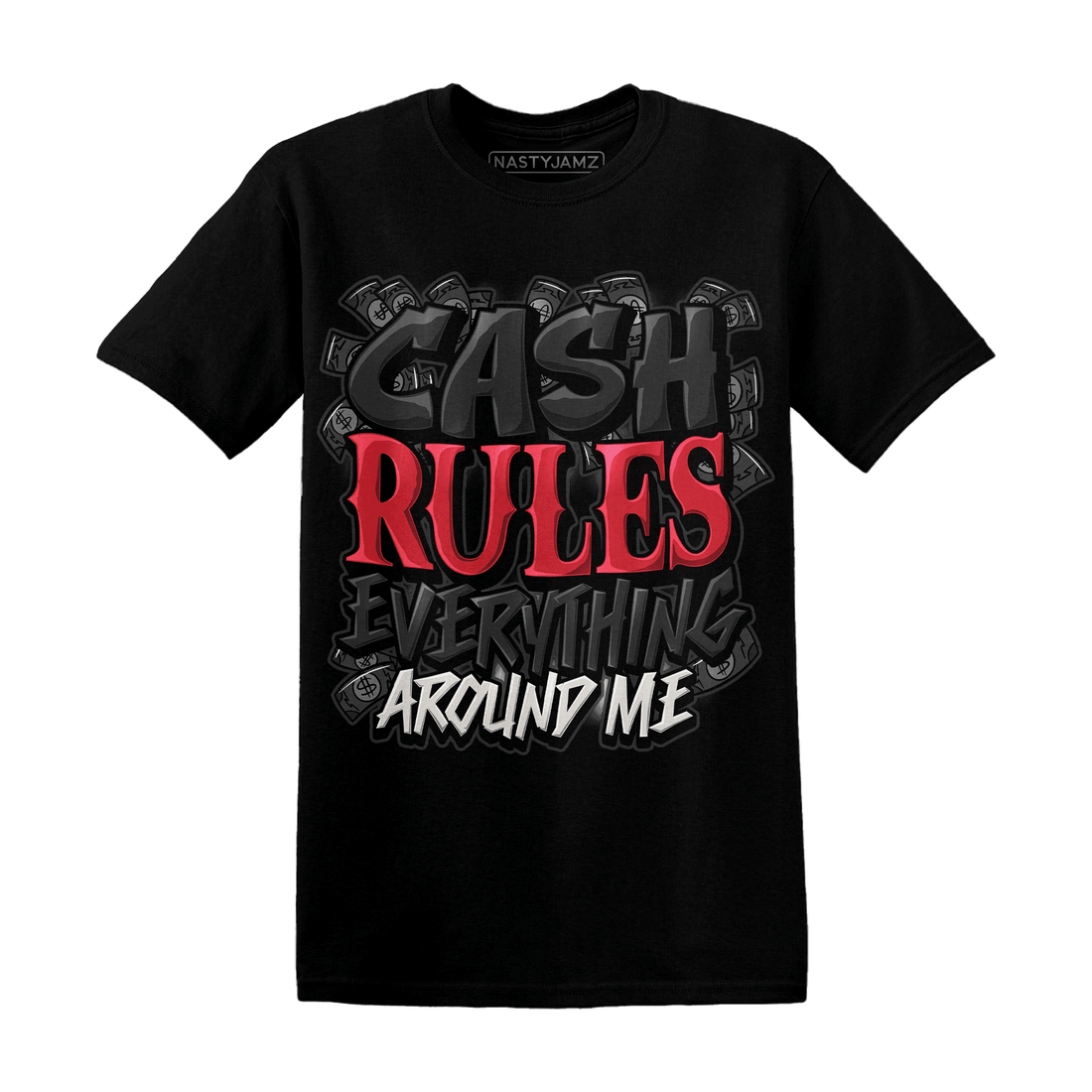 Jumman Jack University Red T Shirt Cash Rule E A M - NastyJamz