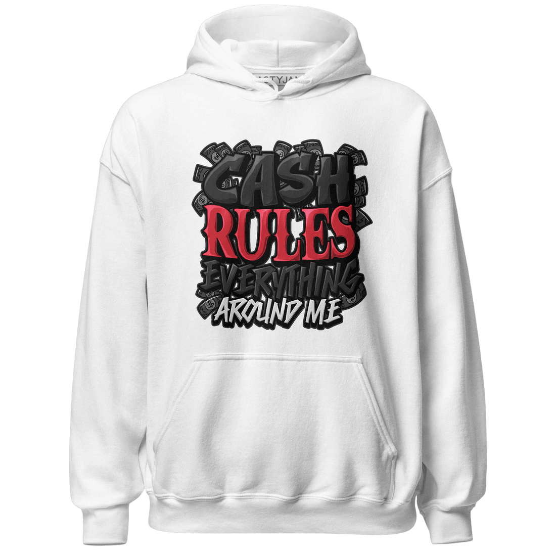 Jumman Jack University Red Hoodie Match Cash Rule E A M - NastyJamz