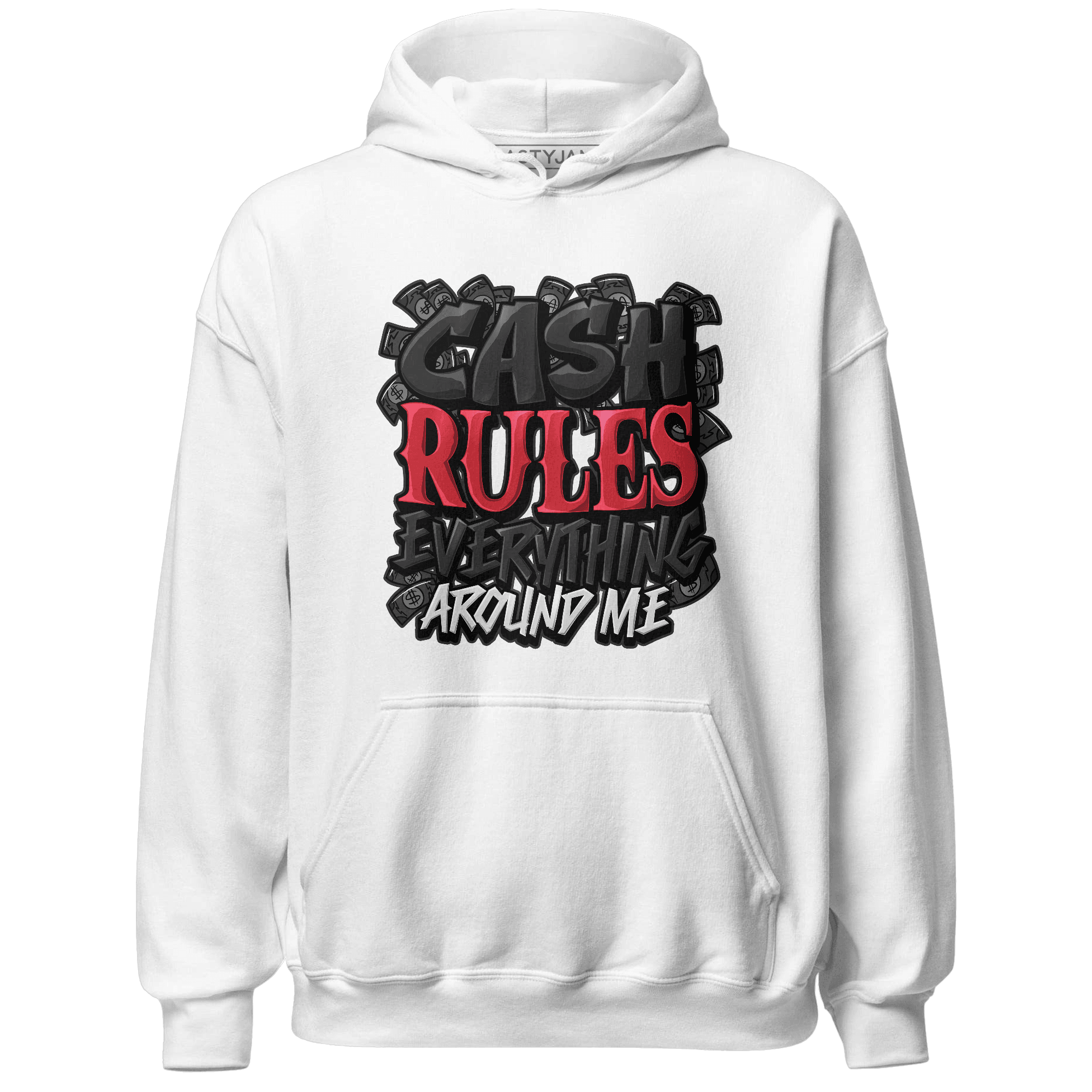 Jumman Jack University Red Hoodie Match Cash Rule E A M - NastyJamz