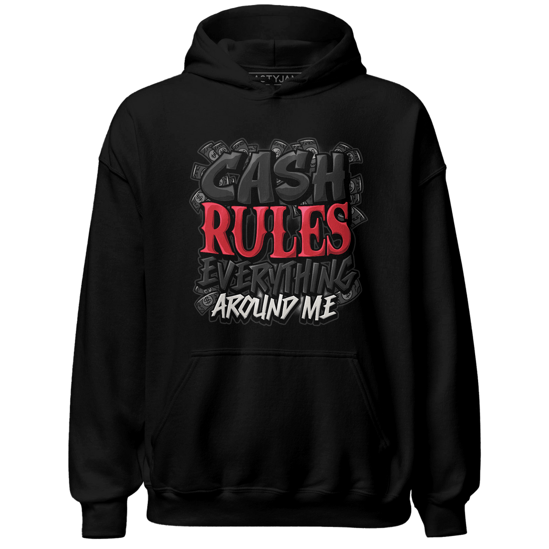 Jumman Jack University Red Hoodie Match Cash Rule E A M - NastyJamz