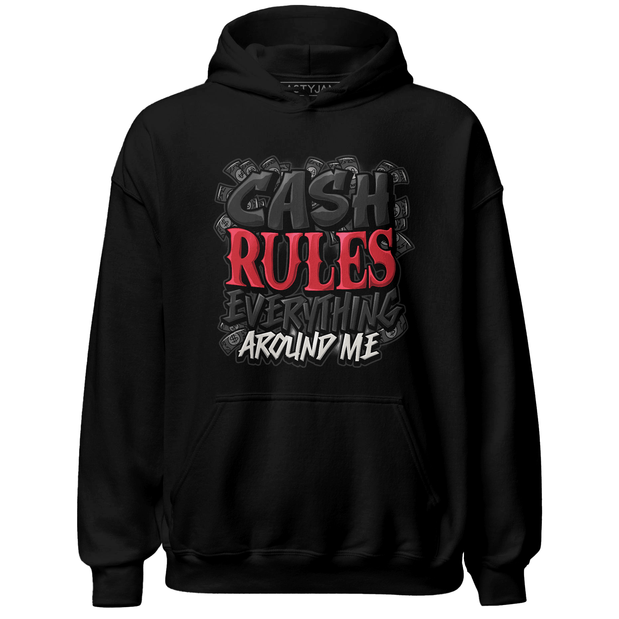 Jumman Jack University Red Hoodie Match Cash Rule E A M - NastyJamz