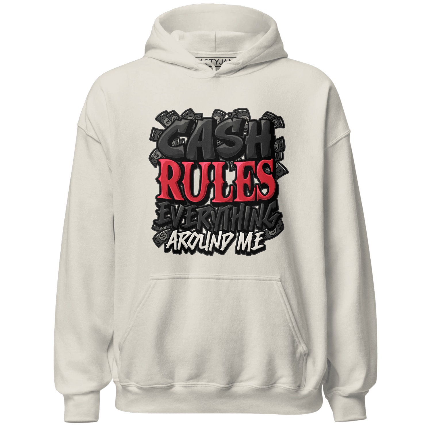 Jumman Jack University Red Hoodie Match Cash Rule E A M - NastyJamz