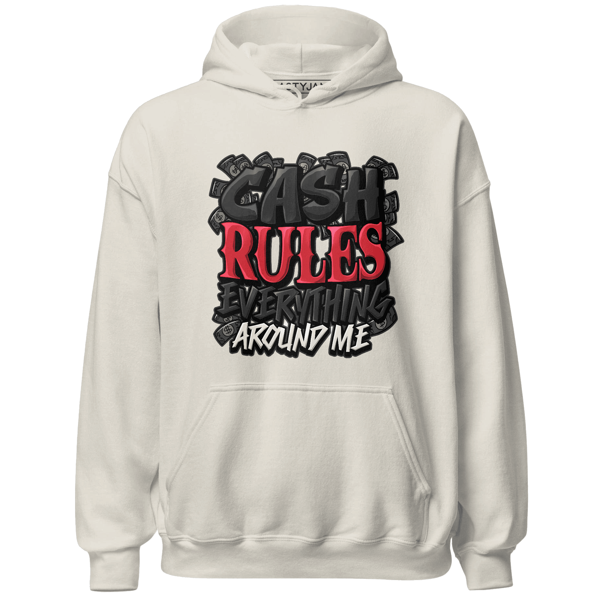 Jumman Jack University Red Hoodie Match Cash Rule E A M - NastyJamz