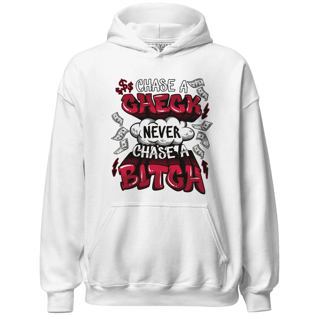Retro-Red-Taxi-12s-Hoodie-Match-Chase-A-Check