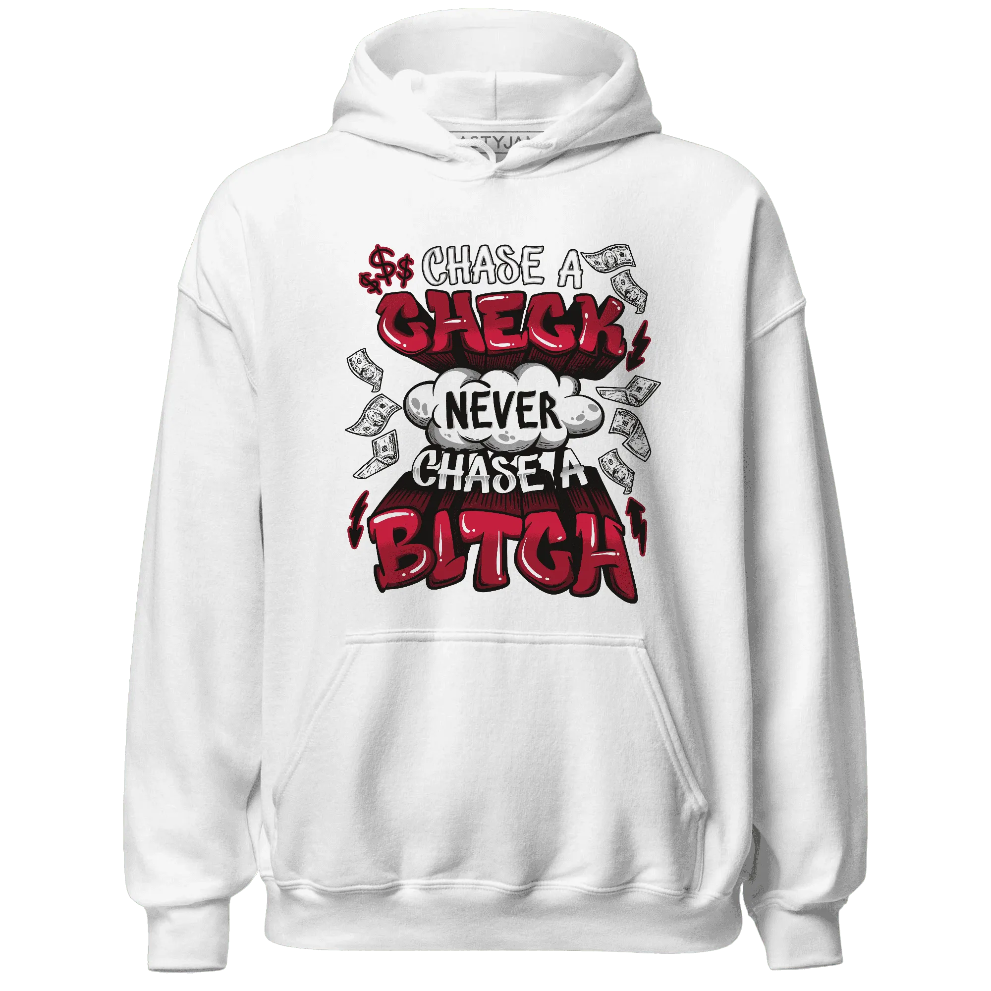 Retro-Red-Taxi-12s-Hoodie-Match-Chase-A-Check