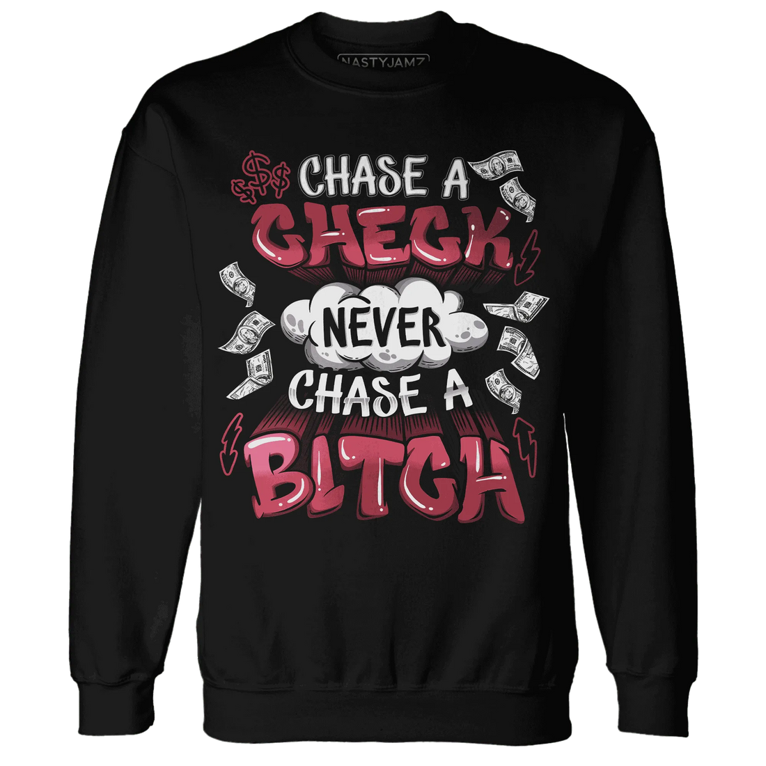 High-87-Metallic-Burgundy-1s-Sweatshirt-Match-Chase-A-Check