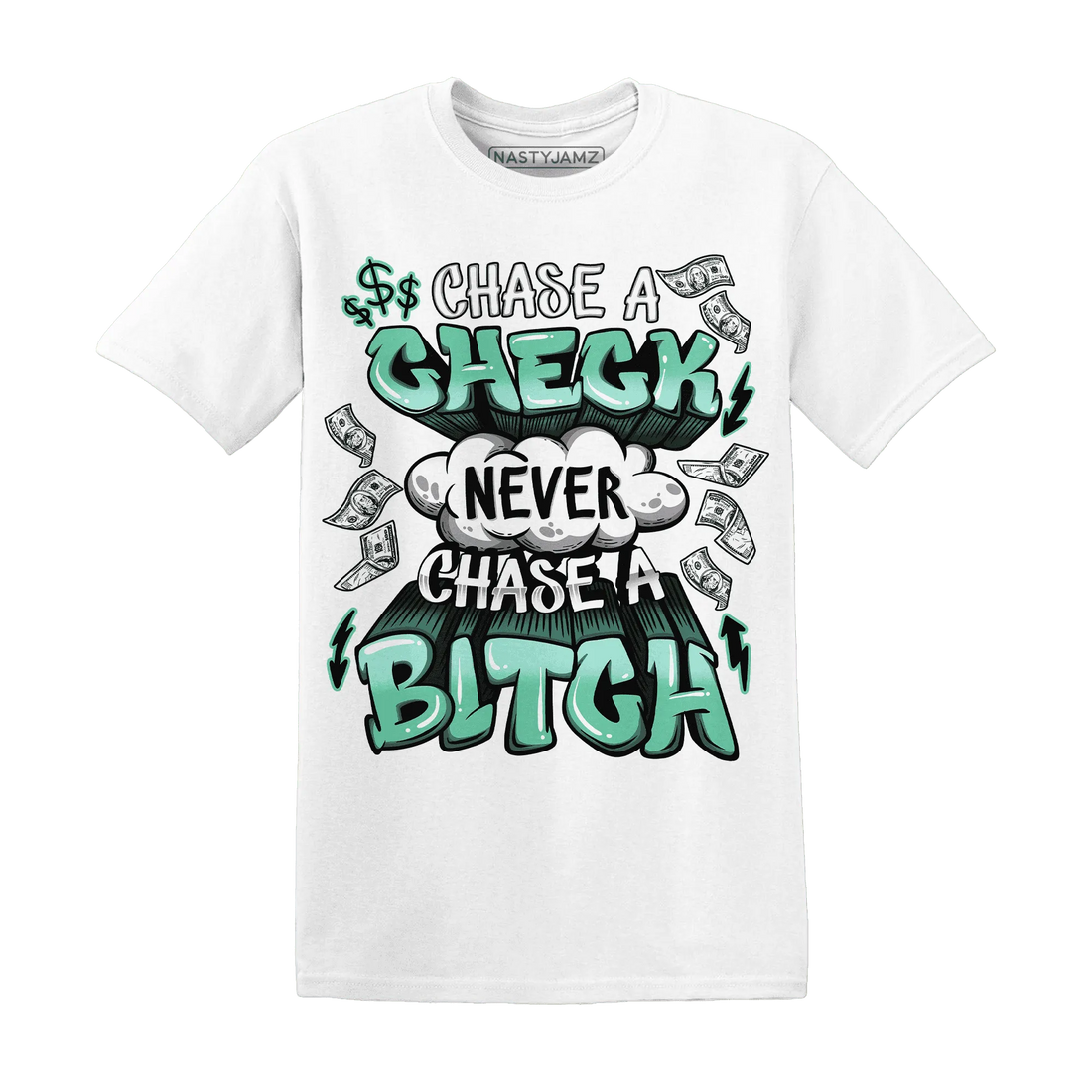 High-OG-Green-Glow-1s-T-Shirt-Match-Chase-A-Check