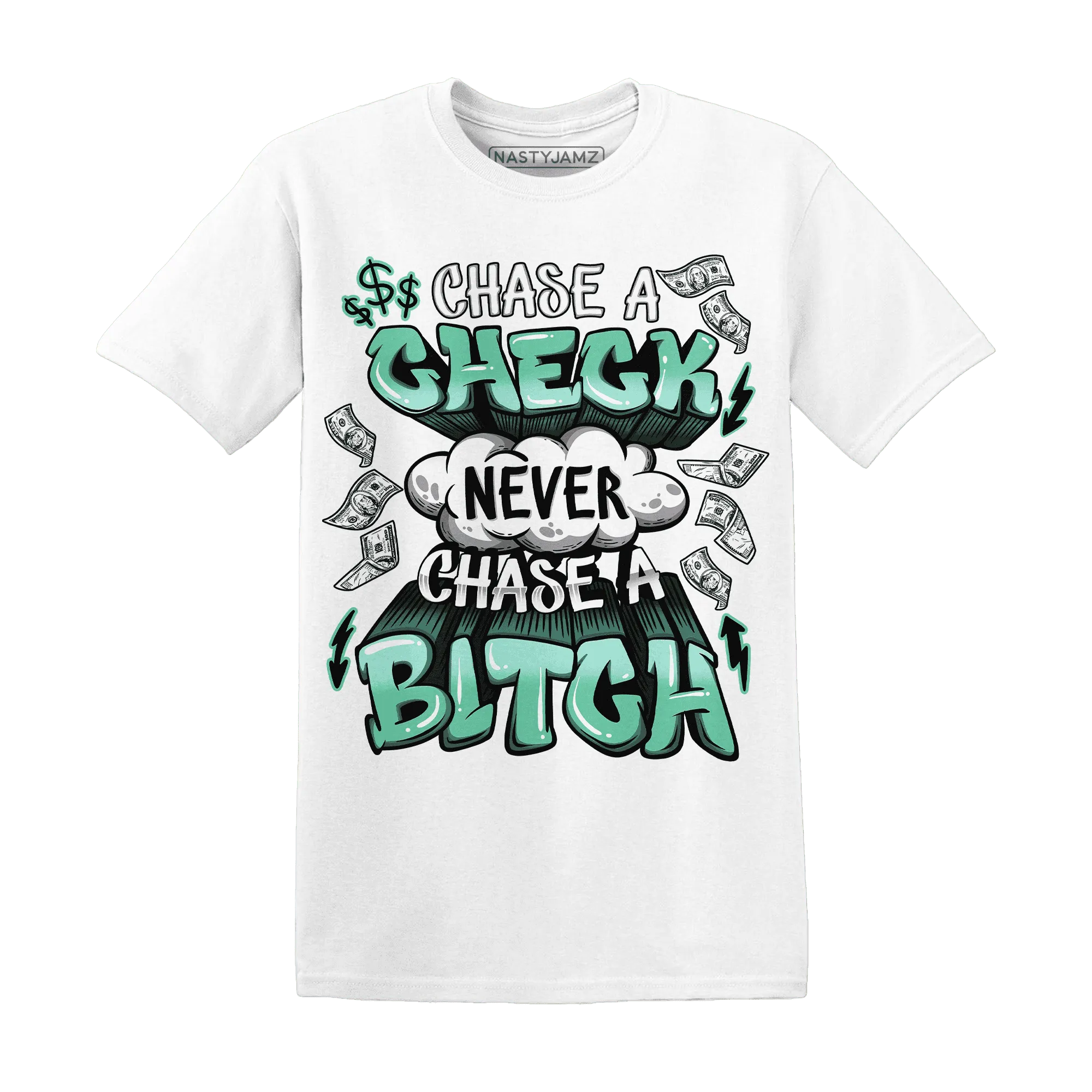 High-OG-Green-Glow-1s-T-Shirt-Match-Chase-A-Check