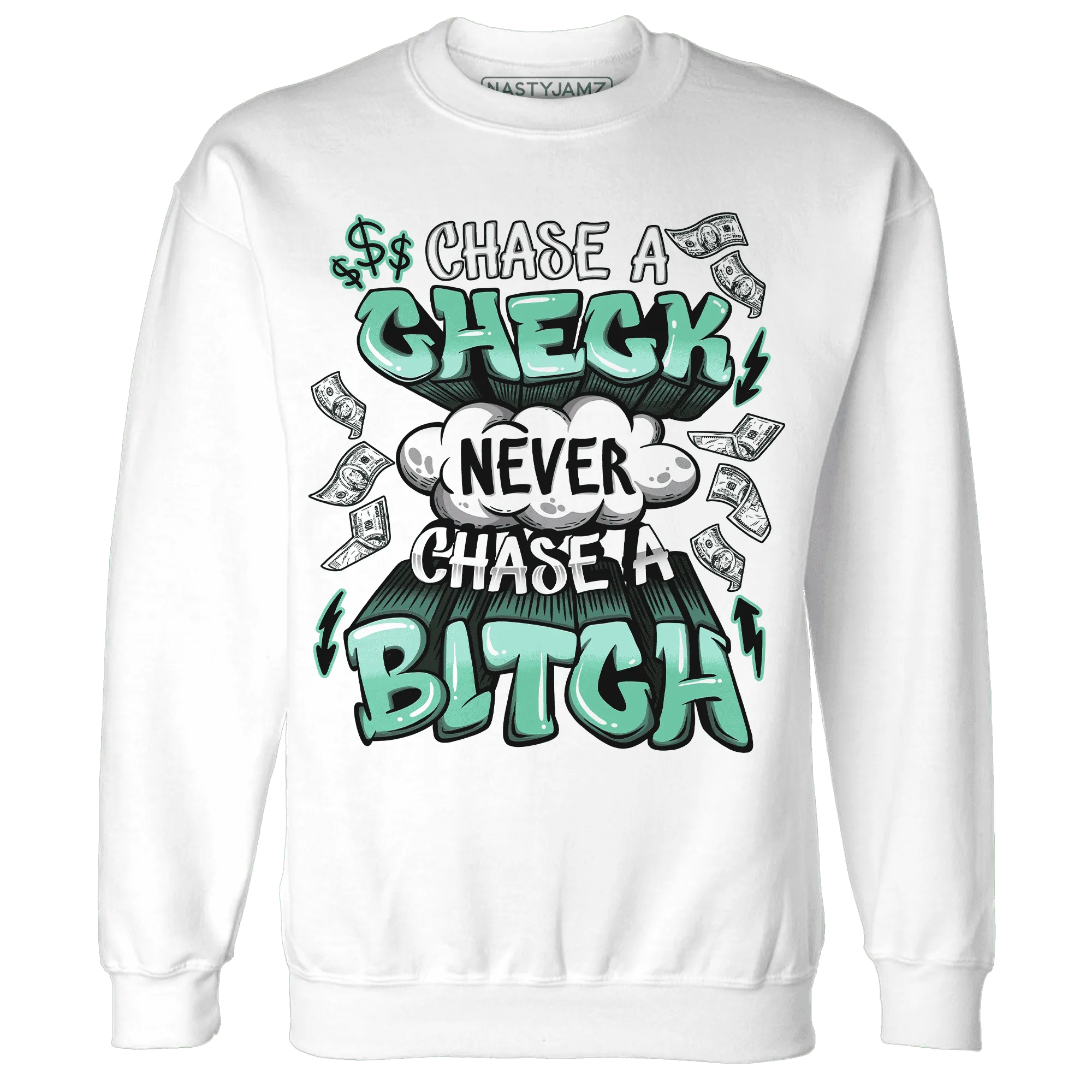 High-OG-Green-Glow-1s-Sweatshirt-Match-Chase-A-Check