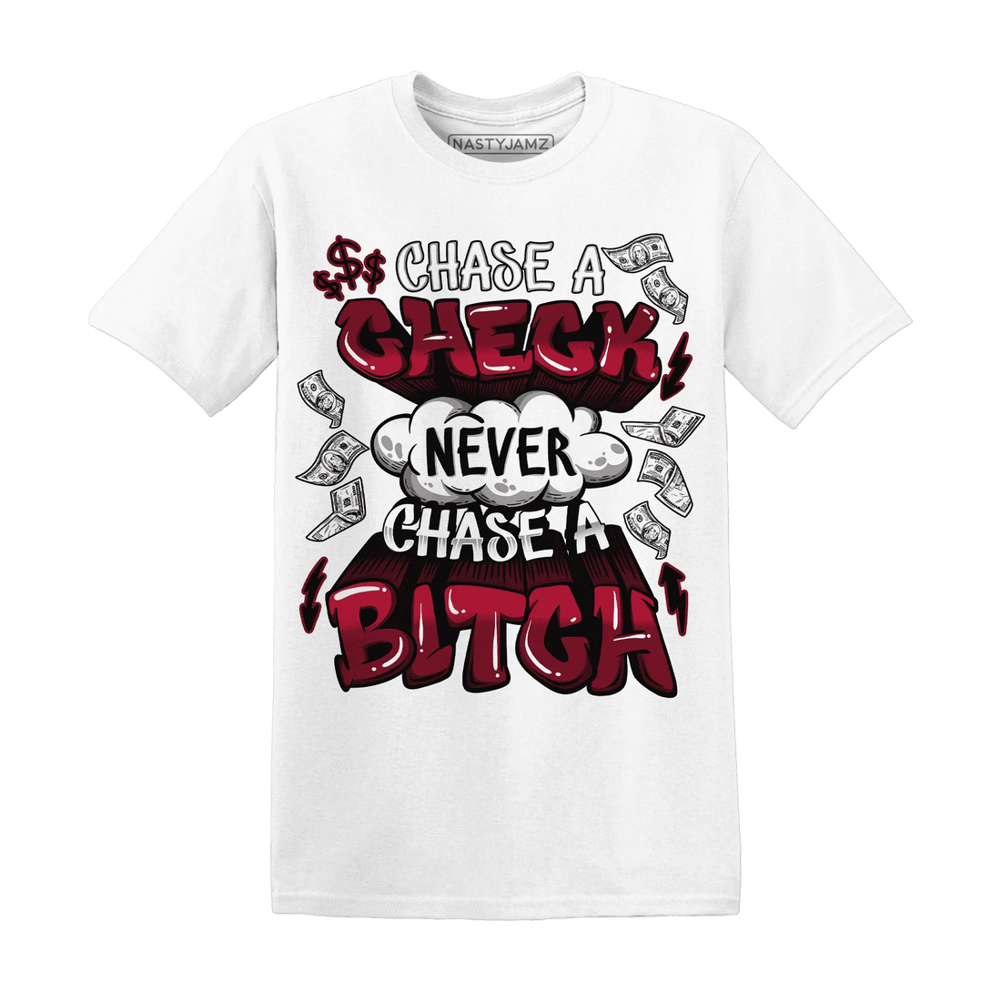 High-White-Team-Red-1s-T-Shirt-Match-Chase-A-Check