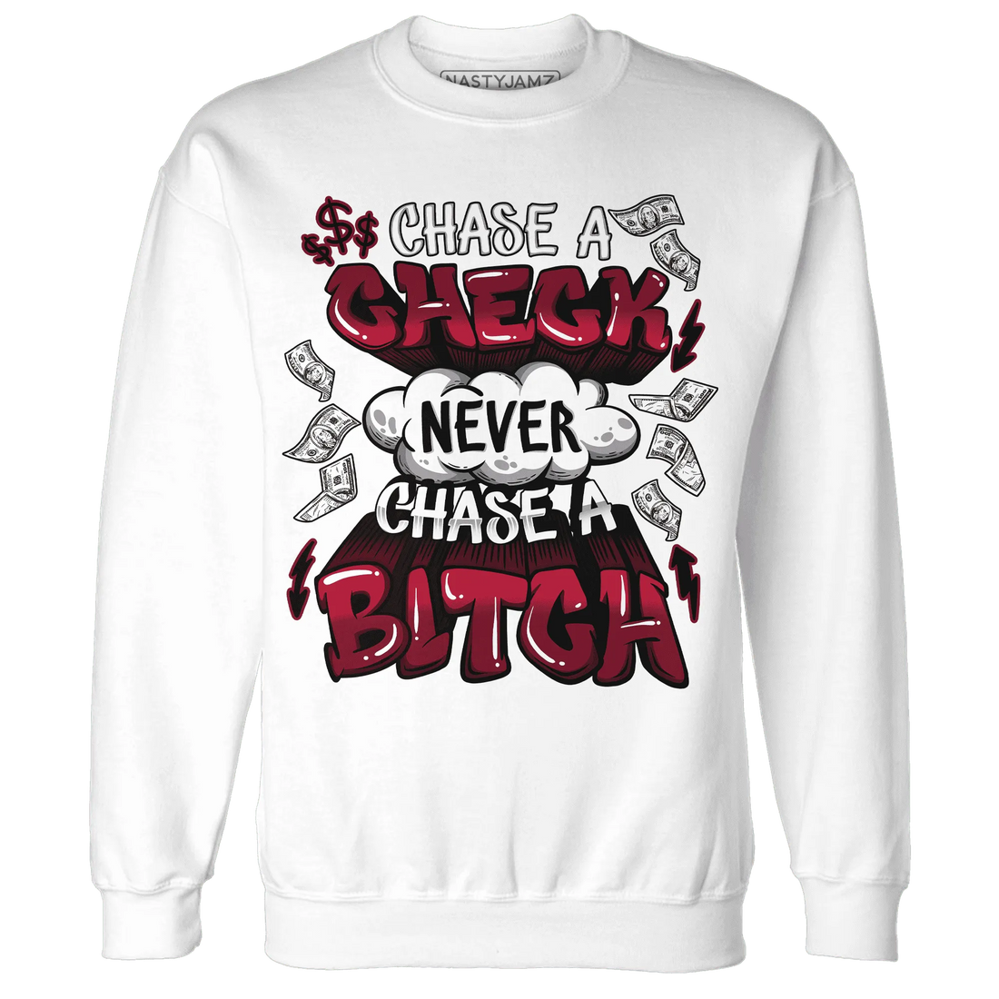 High-White-Team-Red-1s-Sweatshirt-Match-Chase-A-Check